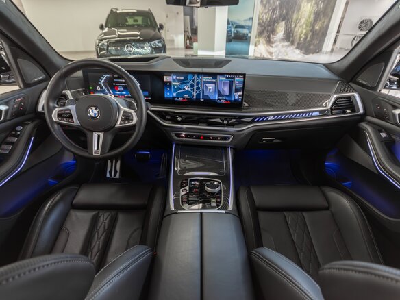 2022 BMW X7 M60i I (G07) Рестайлинг, серый - вид 16