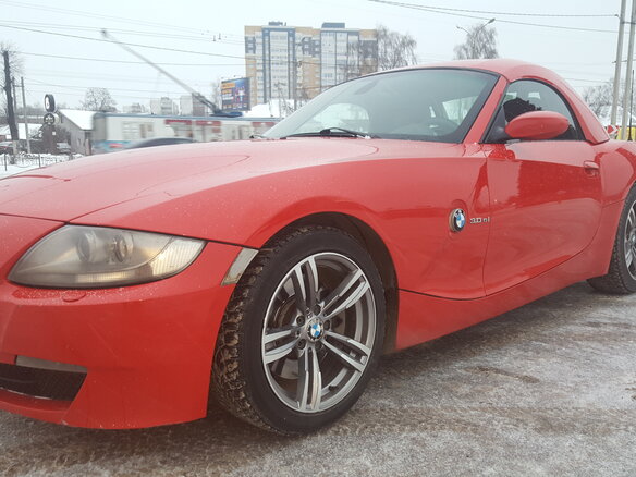 2007 BMW Z4 I (E85/E86) Рестайлинг, красный