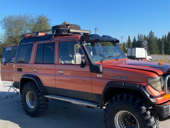 1990 Toyota Land Cruiser Prado 70 Series, оранжевый - вид 1