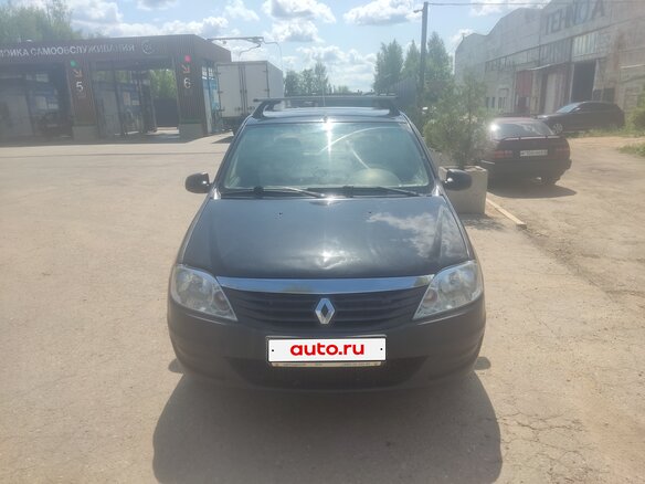 2013 Renault Logan I Рестайлинг, чёрный, 308000 рублей - вид 1