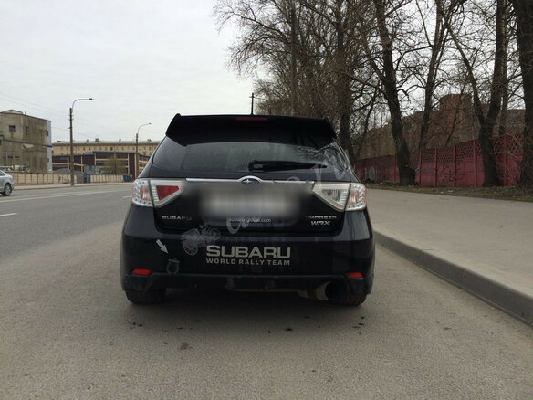 2008 Subaru Impreza WRX III, чёрный - вид 3