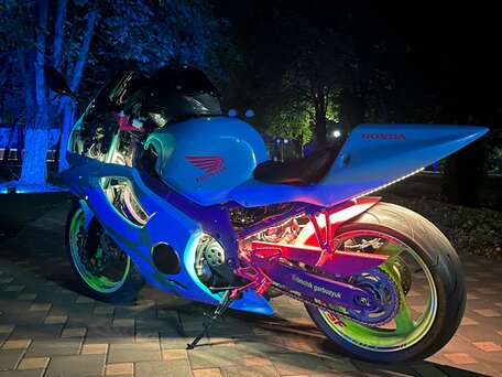 2002 Honda CBR 600F, голубой, 400000 рублей, вид 1