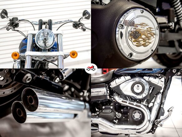 2013 Harley-Davidson Dyna Wide Glide, синий - вид 8
