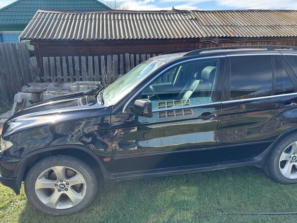 2005 BMW X5 4.4i I (E53) Рестайлинг, чёрный, 1000000 рублей - вид 6