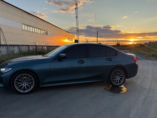2020 BMW 3 серии 318d VII (G2x), синий, 3900000 рублей, вид 4