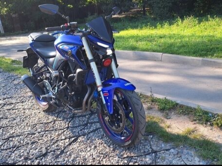2021 Yamaha MT-03, синий, 525000 рублей, вид 1
