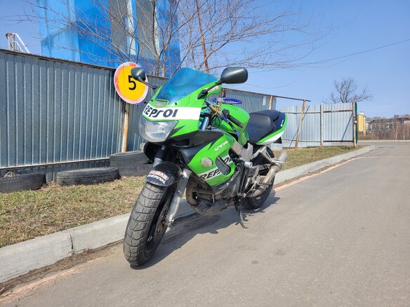 2001 Honda VTR 1000, зелёный, 360000 рублей - вид 7