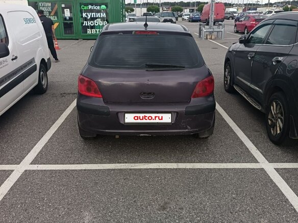 2001 Peugeot 307 I, фиолетовый, 190000 рублей - вид 2