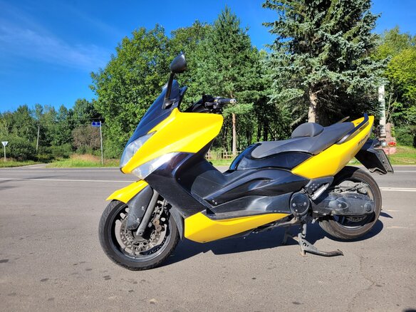 2008 Yamaha TMAX, жёлтый, 450000 рублей - вид 4