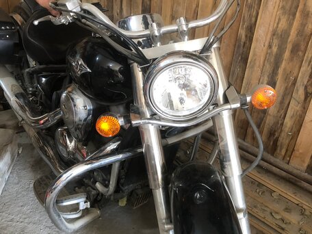 2008 Kawasaki VN900 Vulcan, чёрный, 1500000 рублей, вид 2