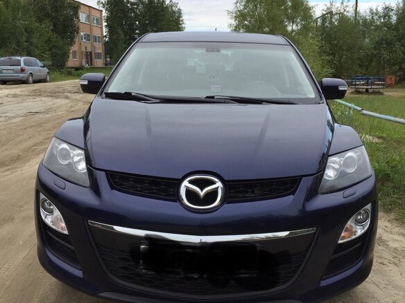 2011 Mazda CX-7 I Рестайлинг, синий, 1050000 рублей - вид 6