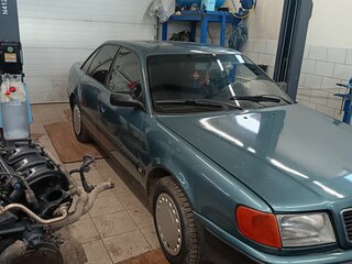 1991 Audi 100 IV (C4), голубой, 320000 рублей, вид 1