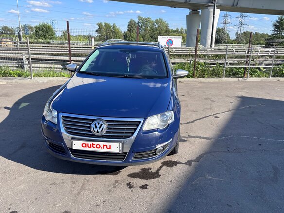 2009 Volkswagen Passat B6, синий, 1100000 рублей
