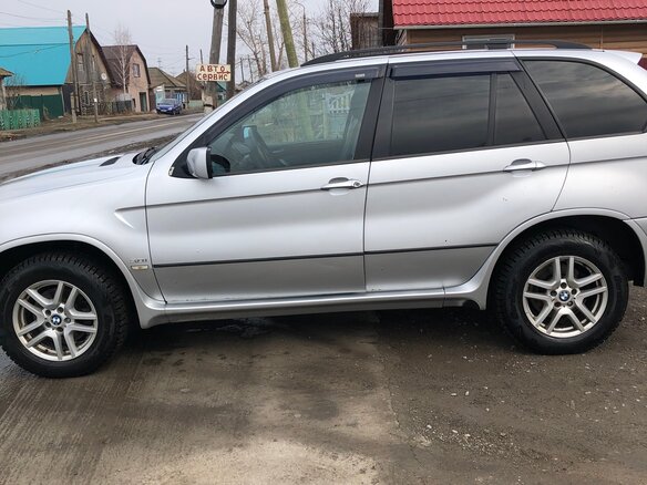 2004 BMW X5 3.0i I (E53) Рестайлинг, серебристый, 950000 рублей - вид 6