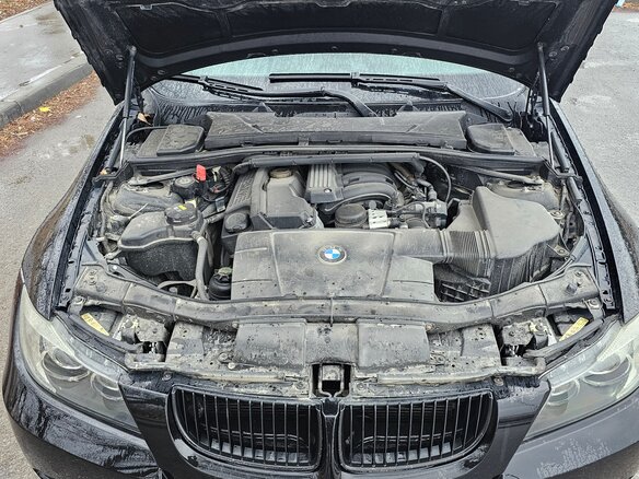 2007 BMW 3 серии 320i V (E90/E91/E92/E93), чёрный, 970000 рублей - вид 9