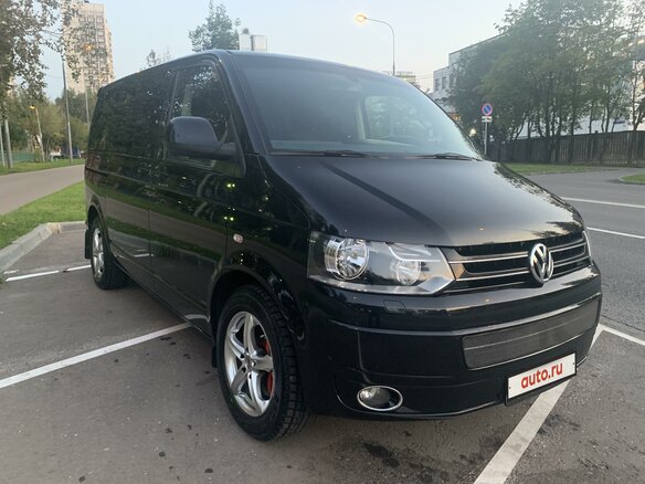 2011 Volkswagen Multivan T5 Рестайлинг, чёрный - вид 2