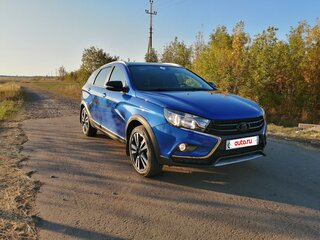 2021 Lada (ВАЗ) Vesta SW Cross I, синий, 1550000 рублей, вид 3