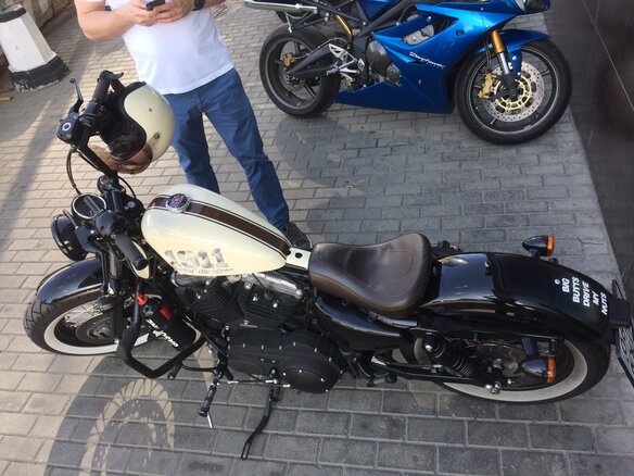 2013 Harley-Davidson Sportster 1200, бежевый - вид 5