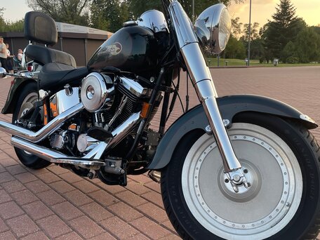 1994 Harley-Davidson Fat Boy, зелёный, 980000 рублей, вид 2