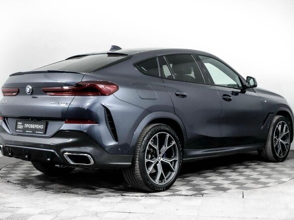 2021 BMW X6 30d III (G06), серый, 8350000 рублей - вид 4