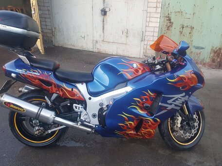 2004 Suzuki GSX 1300 R Hayabusa, синий, 700000 рублей, вид 3