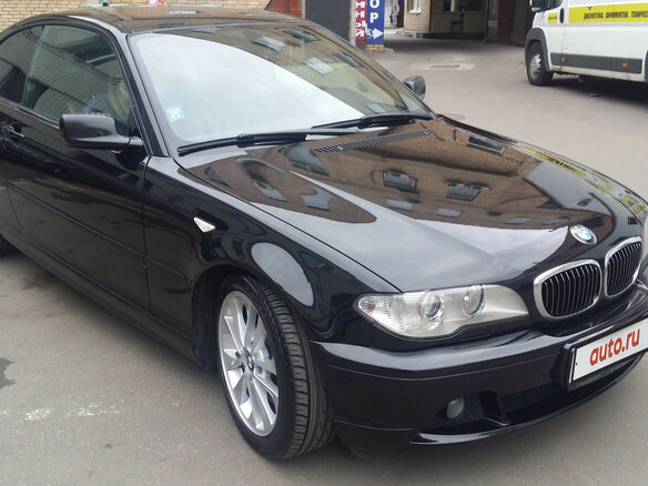 2004 BMW 3 серии 330i IV (E46) Рестайлинг, чёрный - вид 1