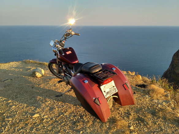 1988 Honda VT 1100, пурпурный - вид 14