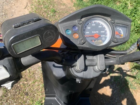 2008 Yamaha BWs, оранжевый, 160000 рублей - вид 1