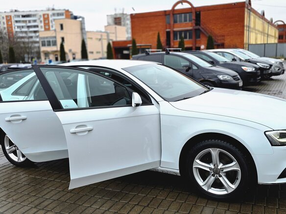 2014 Audi A4 IV (B8) Рестайлинг, белый, 1250000 рублей - вид 6