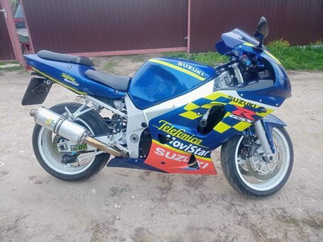 2003 Suzuki GSX-R 600, синий, 450000 рублей, вид 3
