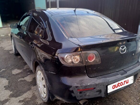 2008 Mazda 3 I (BK) Рестайлинг, чёрный, 470000 рублей - вид 3