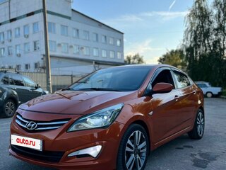2015 Hyundai Solaris I Рестайлинг, оранжевый, 750000 рублей, вид 1