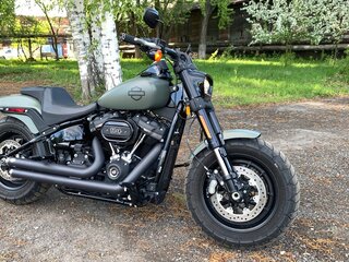 2021 Harley-Davidson Fat Bob, зелёный, 1700000 рублей, вид 3