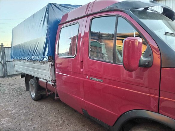 2006 ГАЗ ГАЗель (33023/330273) Фермер, красный, 670000 рублей - вид 3