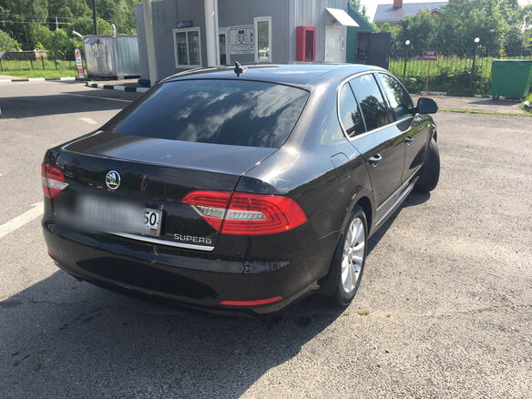 2014 Skoda Superb II Рестайлинг, коричневый - вид 2