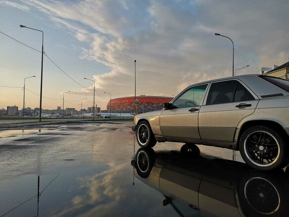 1991 Mercedes-Benz 190 (W201), серый, 250000 рублей - вид 9