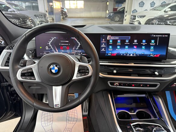 2023 BMW X6 40i III (G06) Рестайлинг, синий, 11700000 рублей - вид 15