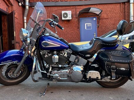 2001 Harley-Davidson Heritage, синий, 540000 рублей, вид 1