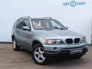 2002 BMW X5 3.0i I (E53), синий, 589000 рублей, вид 3