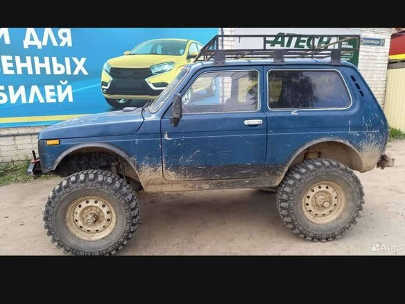 2003 Lada (ВАЗ) 2121 (4x4) I Рестайлинг, синий, 420000 рублей - вид 2