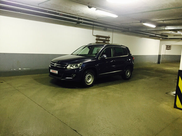 2012 Volkswagen Tiguan I Рестайлинг, синий - вид 2