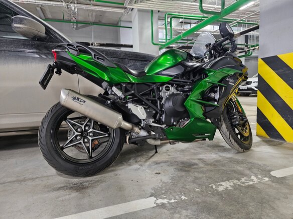 2018 Kawasaki Ninja H2 SX, зелёный, 1450000 рублей - вид 12