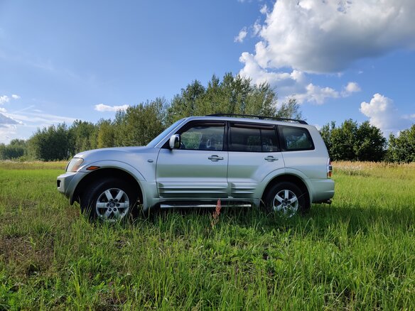 2001 Mitsubishi Montero III, серый, 680000 рублей - вид 6