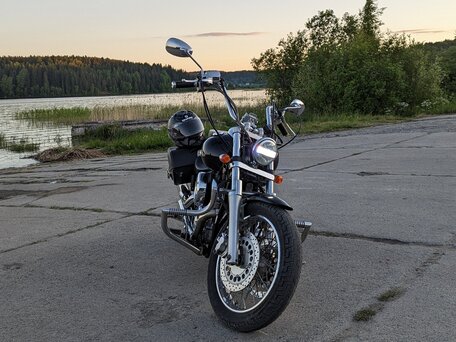 2001 Yamaha XVS1100, чёрный, 490000 рублей, вид 2