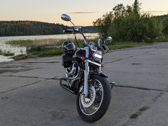 2001 Yamaha XVS1100, чёрный, 490000 рублей - вид 1