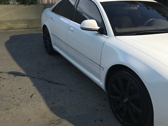 2008 Audi A8 II (D3) Рестайлинг 2, белый - вид 15