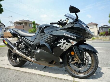 2006 Kawasaki ZZR 1400, чёрный, 650000 рублей, вид 1