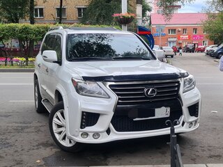 2014 Lexus LX 570 III Рестайлинг, белый, 6300000 рублей, вид 1