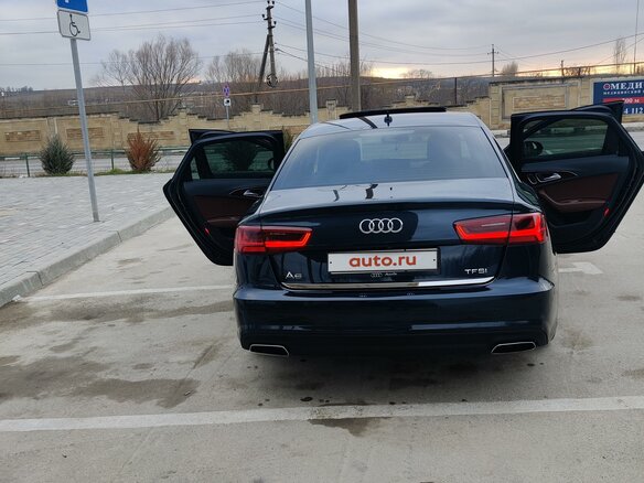 2016 Audi A6 IV (C7) Рестайлинг, синий, 3100000 рублей - вид 11