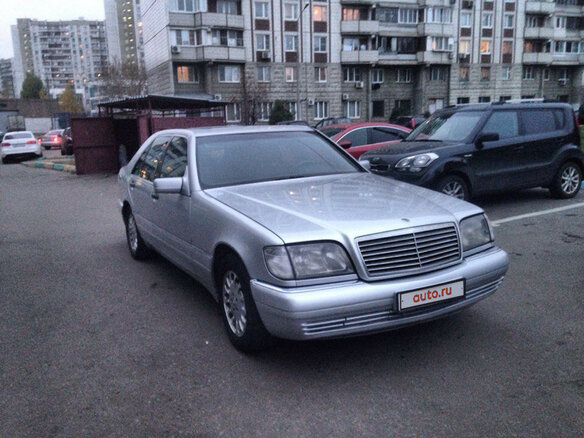1995 Mercedes-Benz S-Класс 350 III (W140) Рестайлинг, серебристый - вид 2